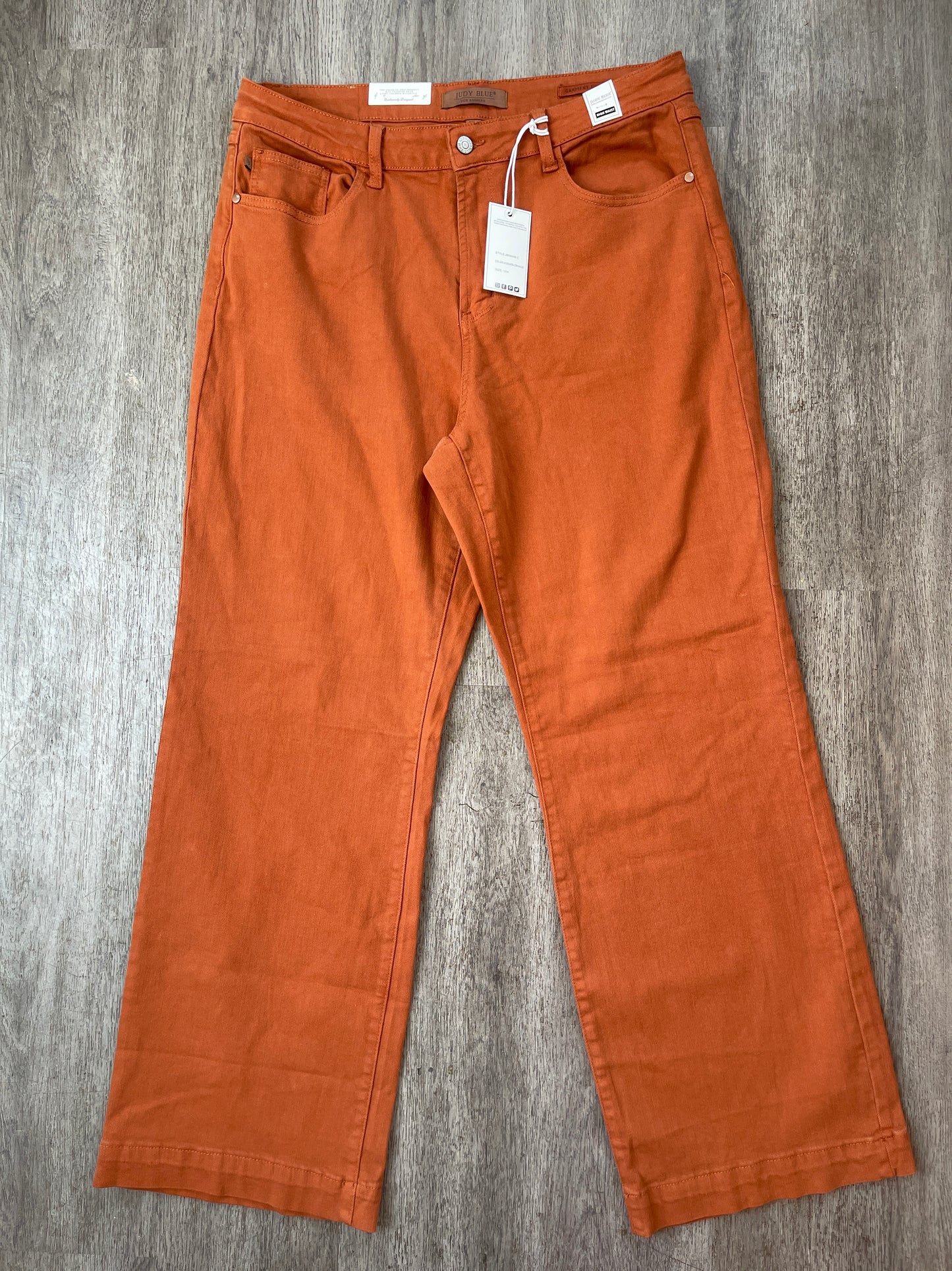 18W NWT Judy Blue Auburn Orange Jean