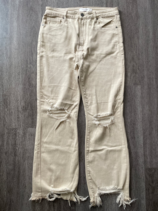 30 Hidden Khaki Denim Straight Jean