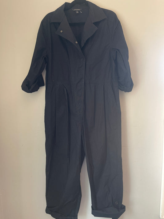 S Banana Republic Black Snap Jumpsuit