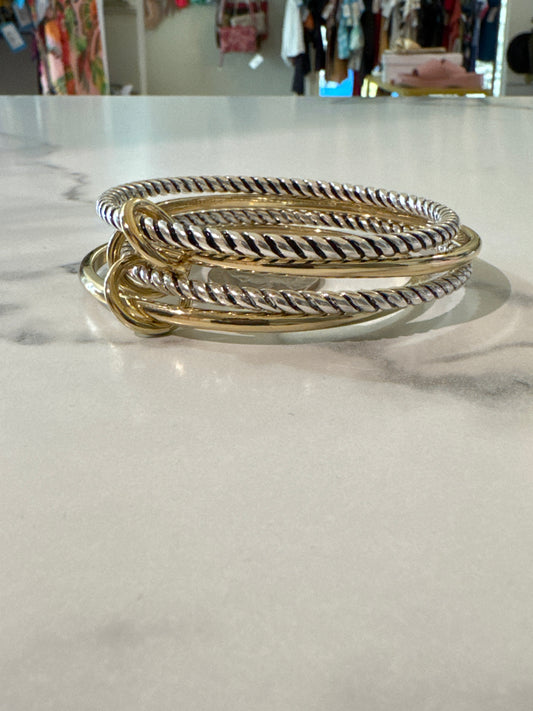 Misc. Bracelet Two-Tones “4in1” Bangle