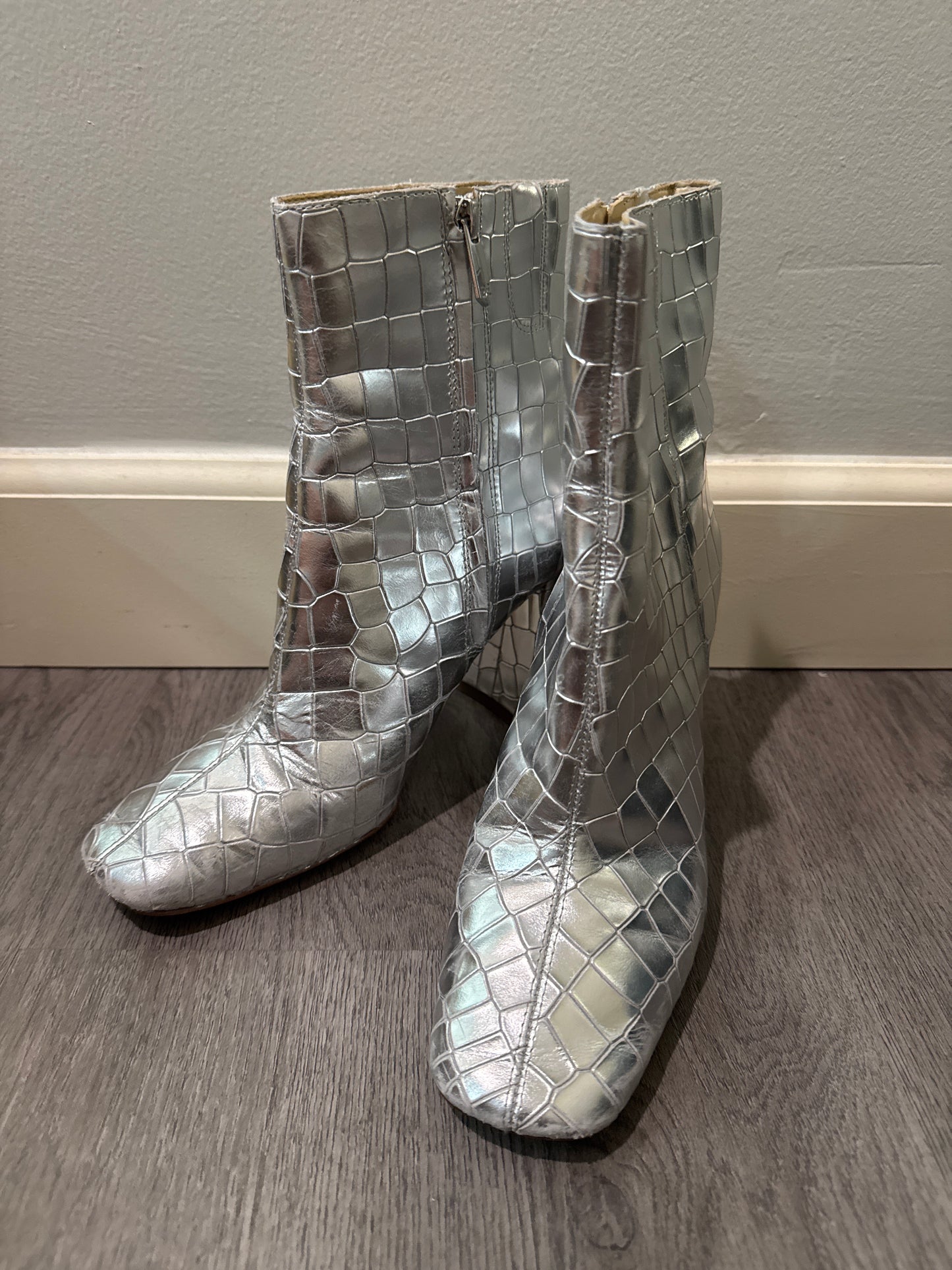 8 Sam Edelman Silver Codie Boots