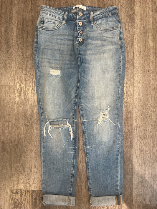 5/26 KanCan Distressed Cuffed Jean
