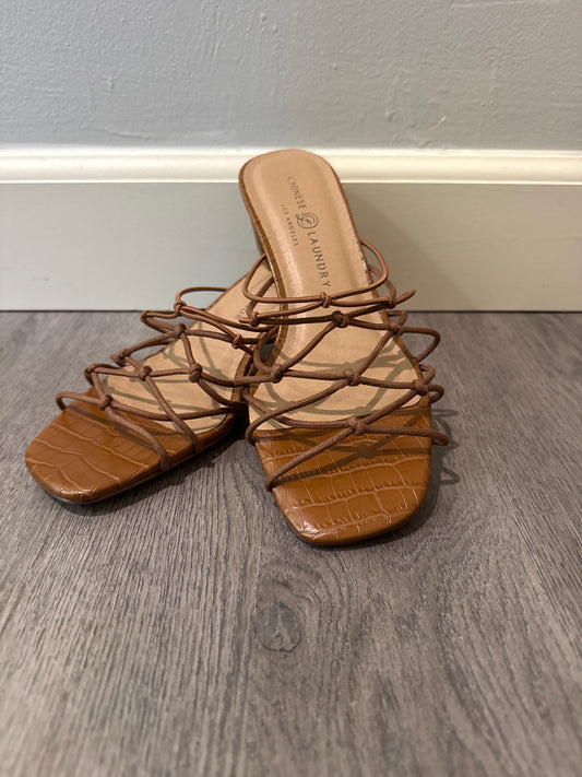 7.5 Chinese Laundry Brown Lizza Sandal