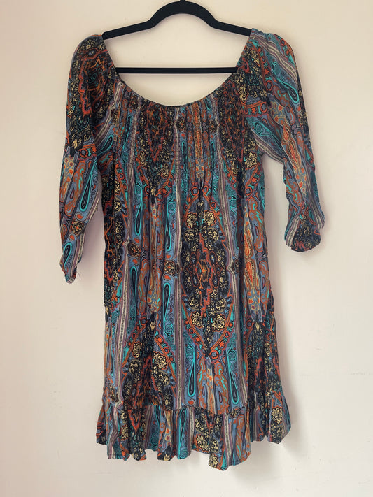 S Band of Gypsies Printed Dress