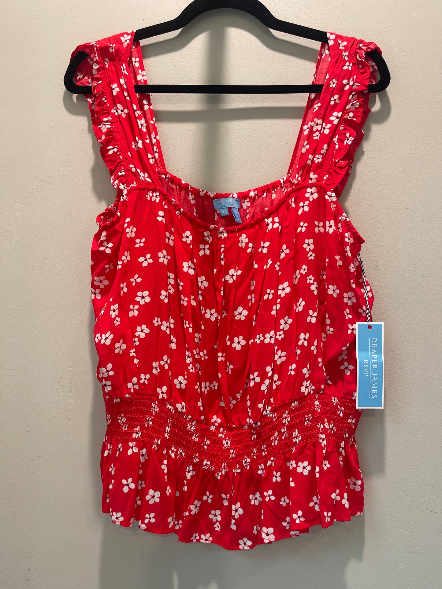 XL NWT Draper James Red Floral Tank