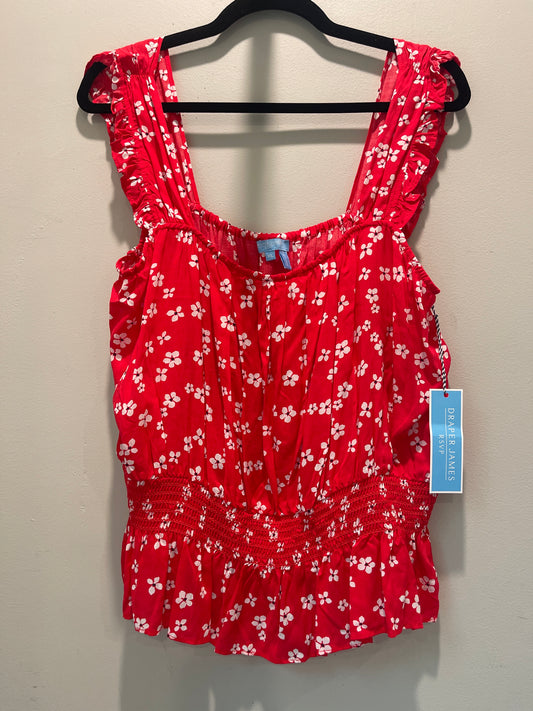 XL NWT Draper James Red Floral Tank