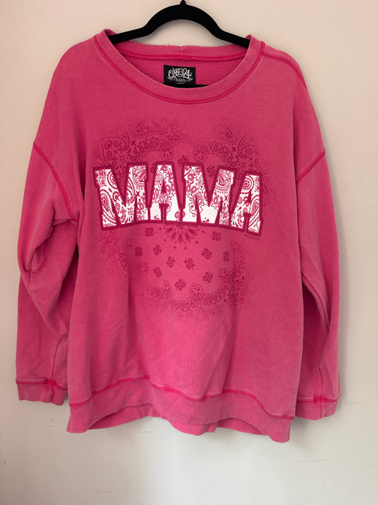 L O’Neal Rags Oversize Pink Mama Sweatshirt