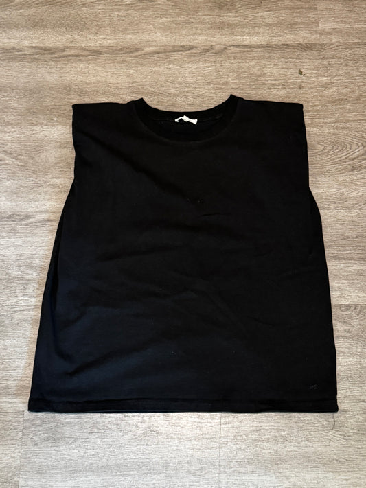 M Aaron & Amber Shoulder Pad Sleeveless Tee