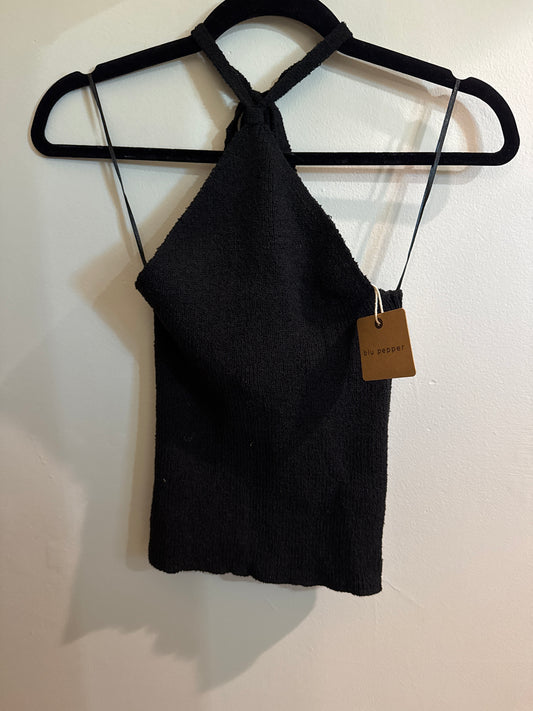 M NWT Blu Pepper backless halter top
