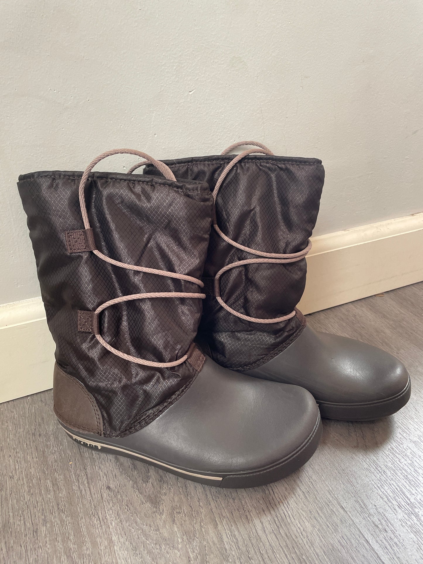 7 Crocs Crocband Brown Cinch Snow Rain Waterproof