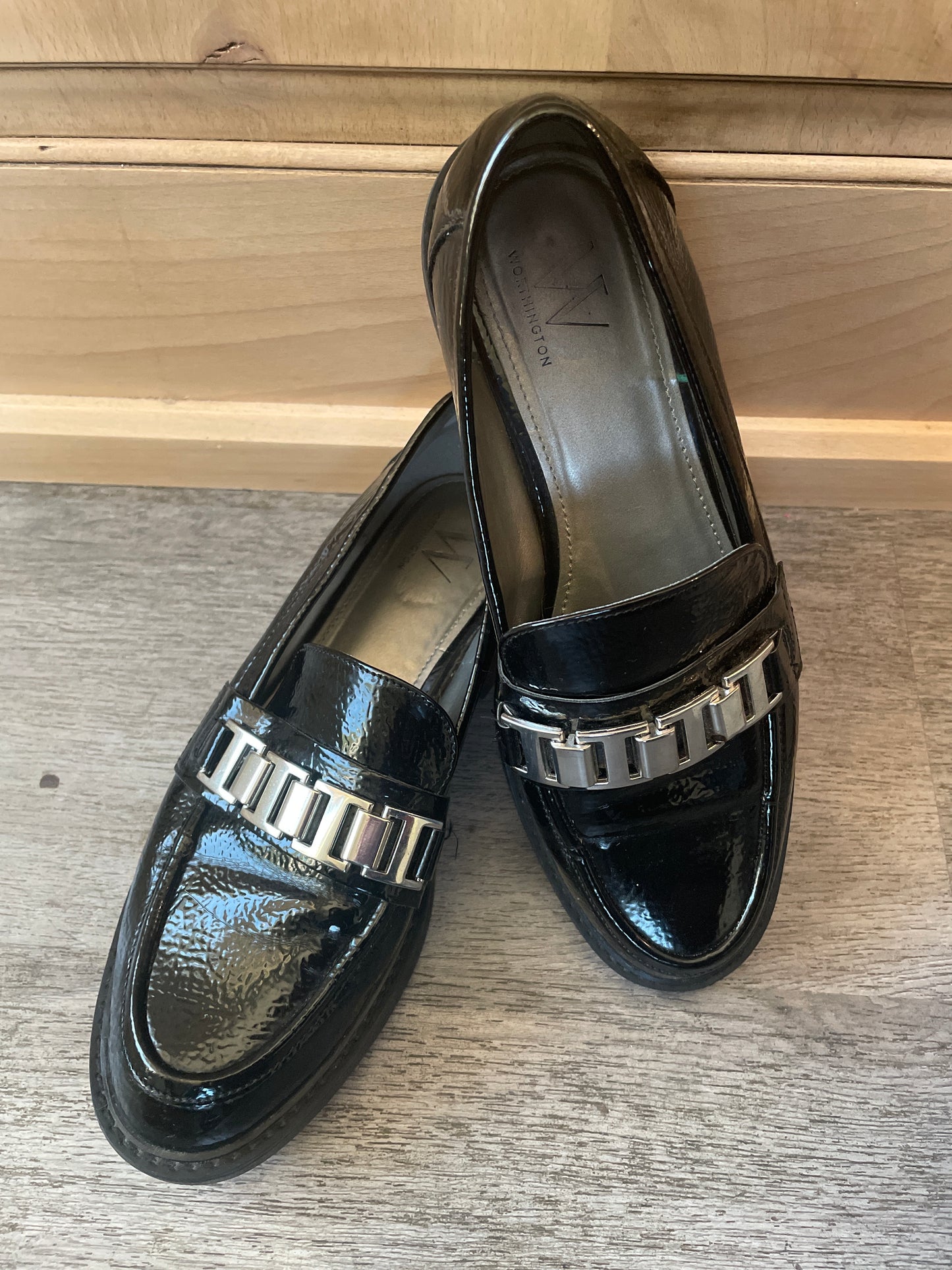 7.5 Worthington Black Patent Loafer