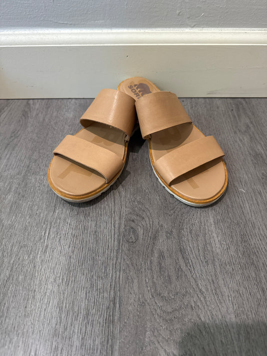 7.5 Sorel Tan Sandal
