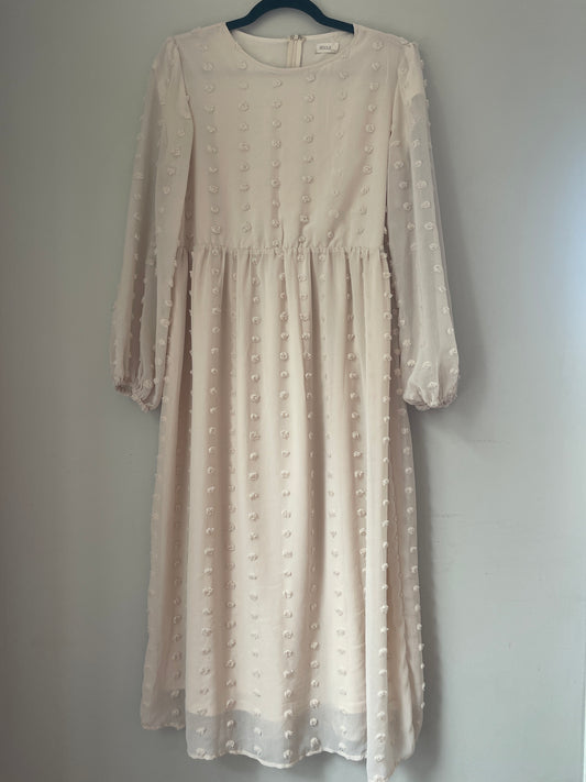 M ROOLEE Cream Swiss Dot Maxi