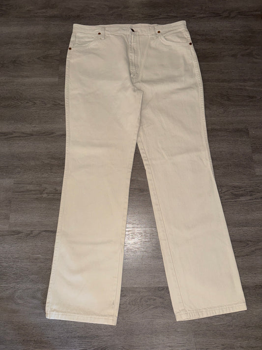 38x34 Wrangler Tan Bootcut Jeans