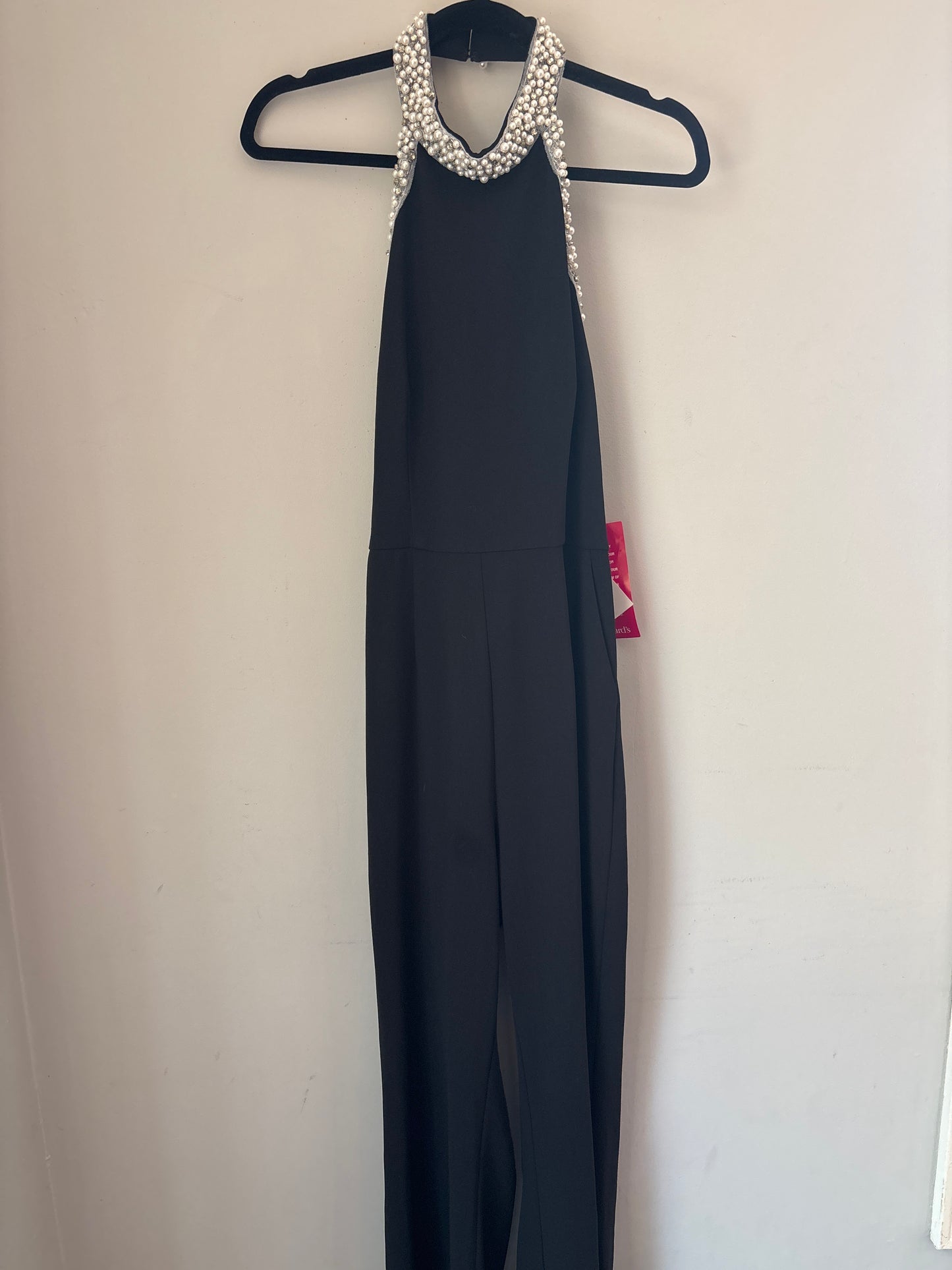 10 NWT Arianna Papell Halter Crepe Jumpsuit