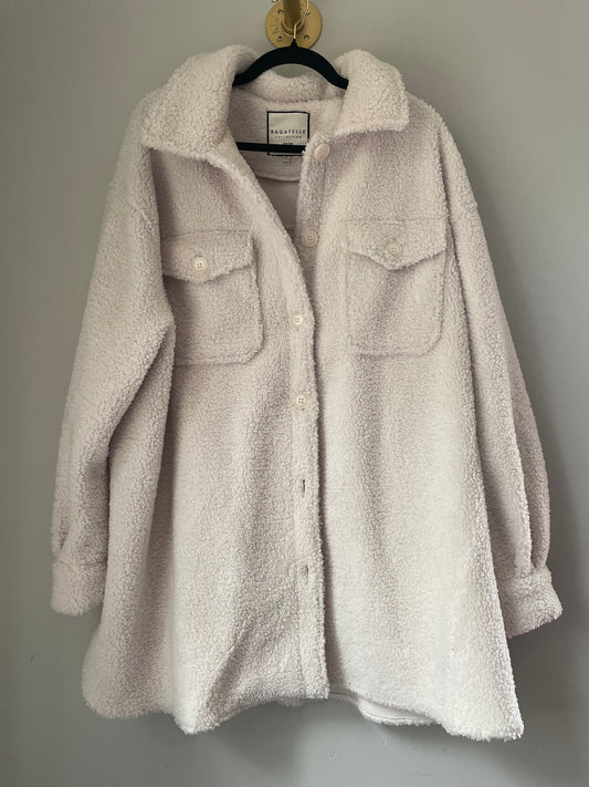 3X Bagatelle Sherpa Teddy Shacket