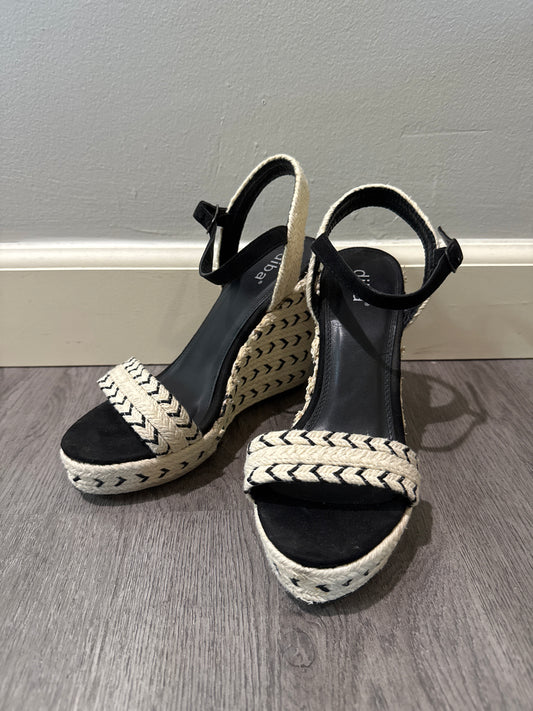 7.5 Diba Cream and Black Wedge