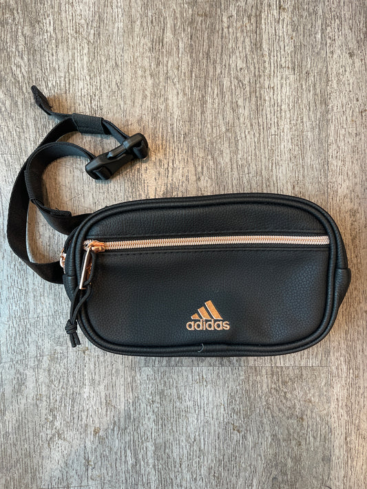Adidas Black + Rose Gold Belt Bag