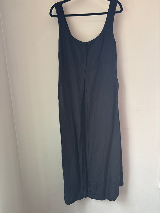 M Anthropology Linen Open Front Long Vest