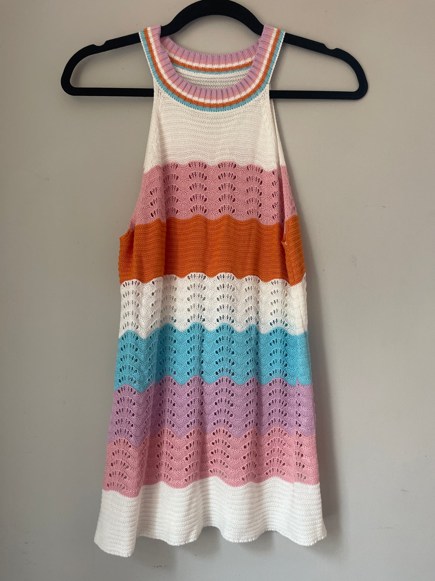 S Stripe Crochet Tank