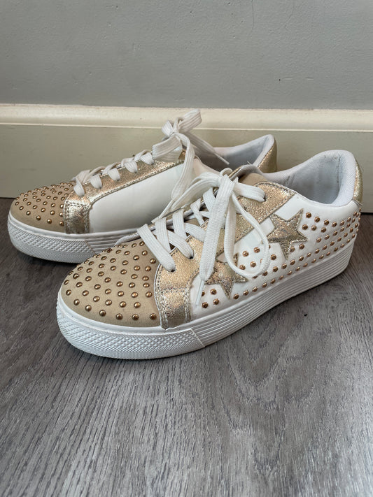 8 Gold Star and Studded Sneaker