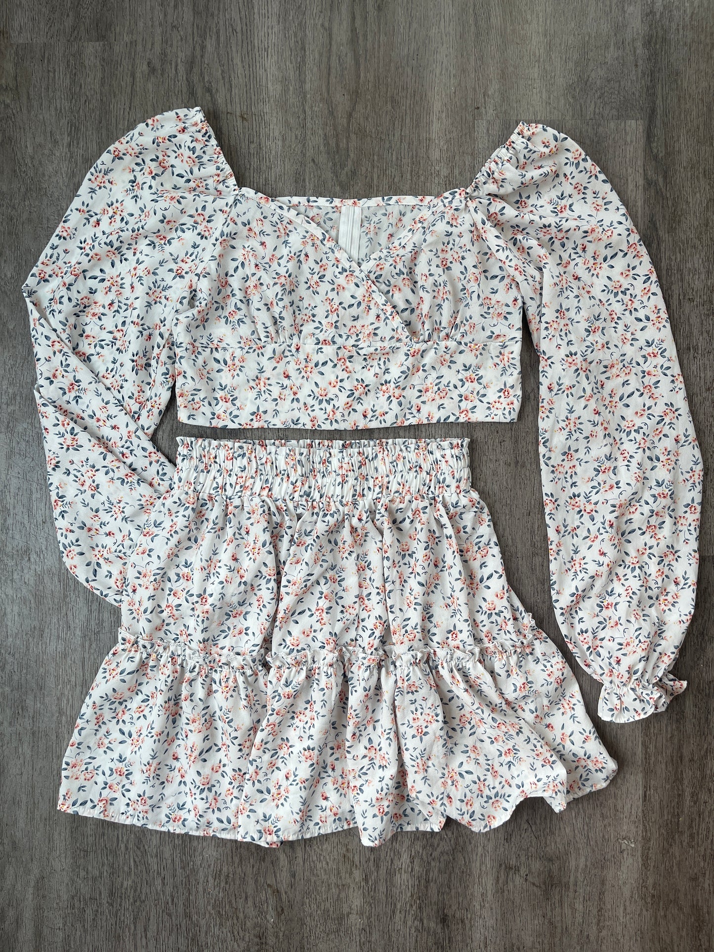 M SHEIN Floral Set