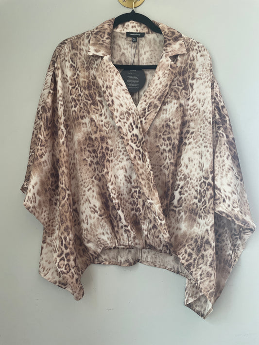 M/L NWT mittoshop Leopard Blouse