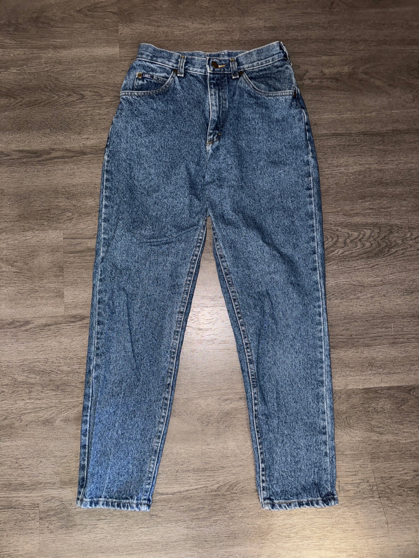 6P Lee Mid Wash Straight Jeans