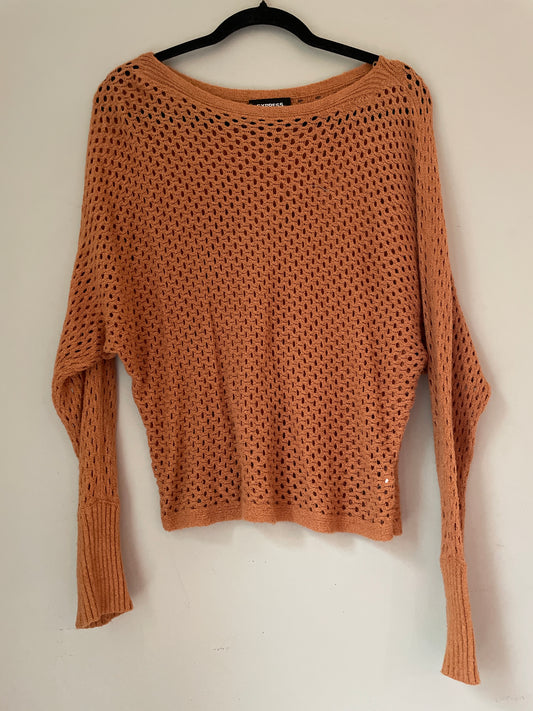M Express Brown Knit Sweater