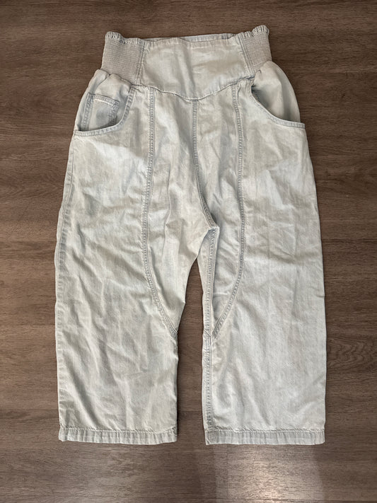 M We The Free Light Wash Harem Pants