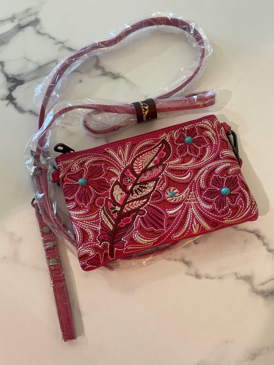 NWT Montana West Pink Cutout Crossbody Small