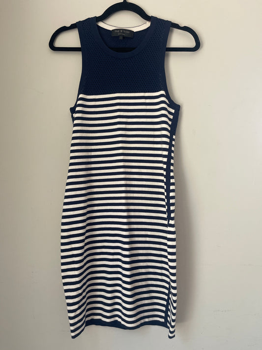 S Rag & Bone Nautical Stripe Mini Dress