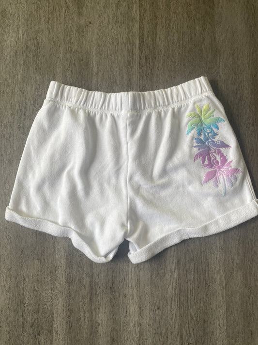 M VS PINK White Palm Tree Short