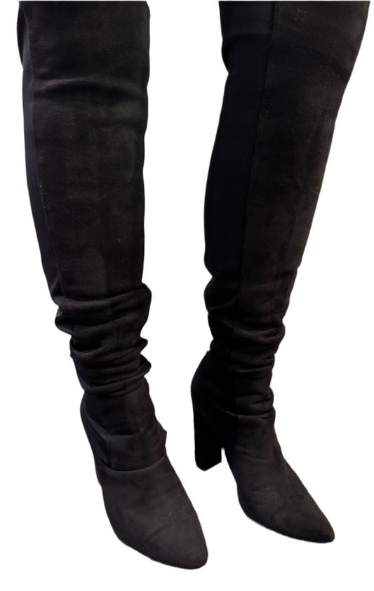 9 Black Thigh High Boots