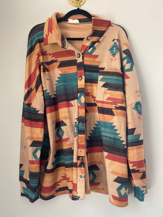 XL Avery Aztec Shacket