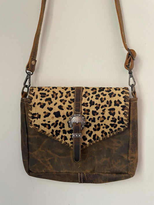 Myra Bag Swish Leather and Hairon Crossbody Bag