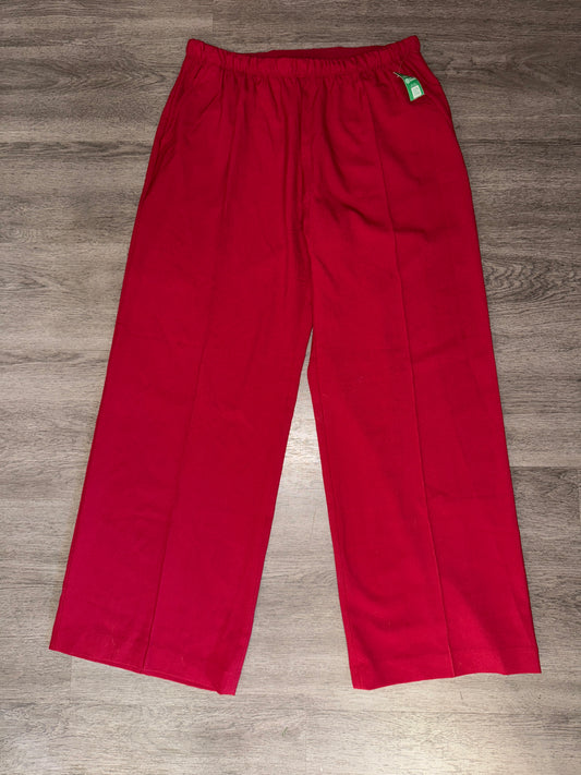 M NWT  Gap Red Polyester Wide Leg Pants