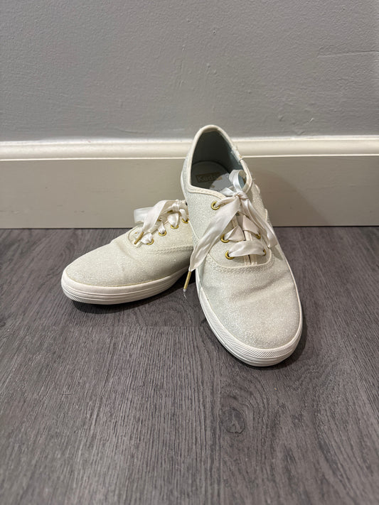 4 Keds x Kate Spade White Glitter Sneakers