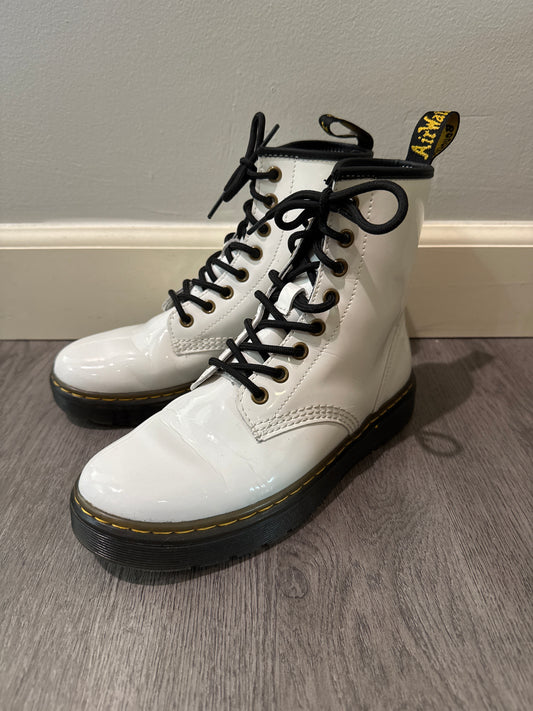6 Dr. Martens White Combat Boots