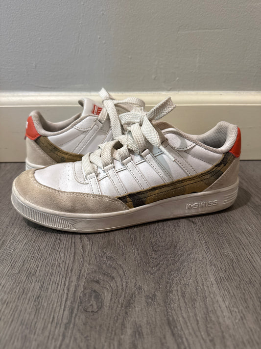 5.5 K•Swiss White/Camo Sneaker