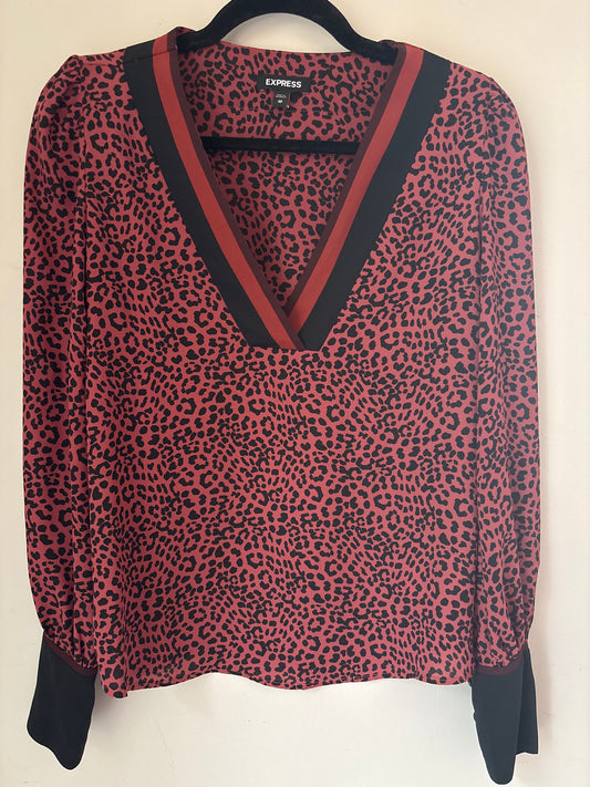 XS Express Animal Print Blouse