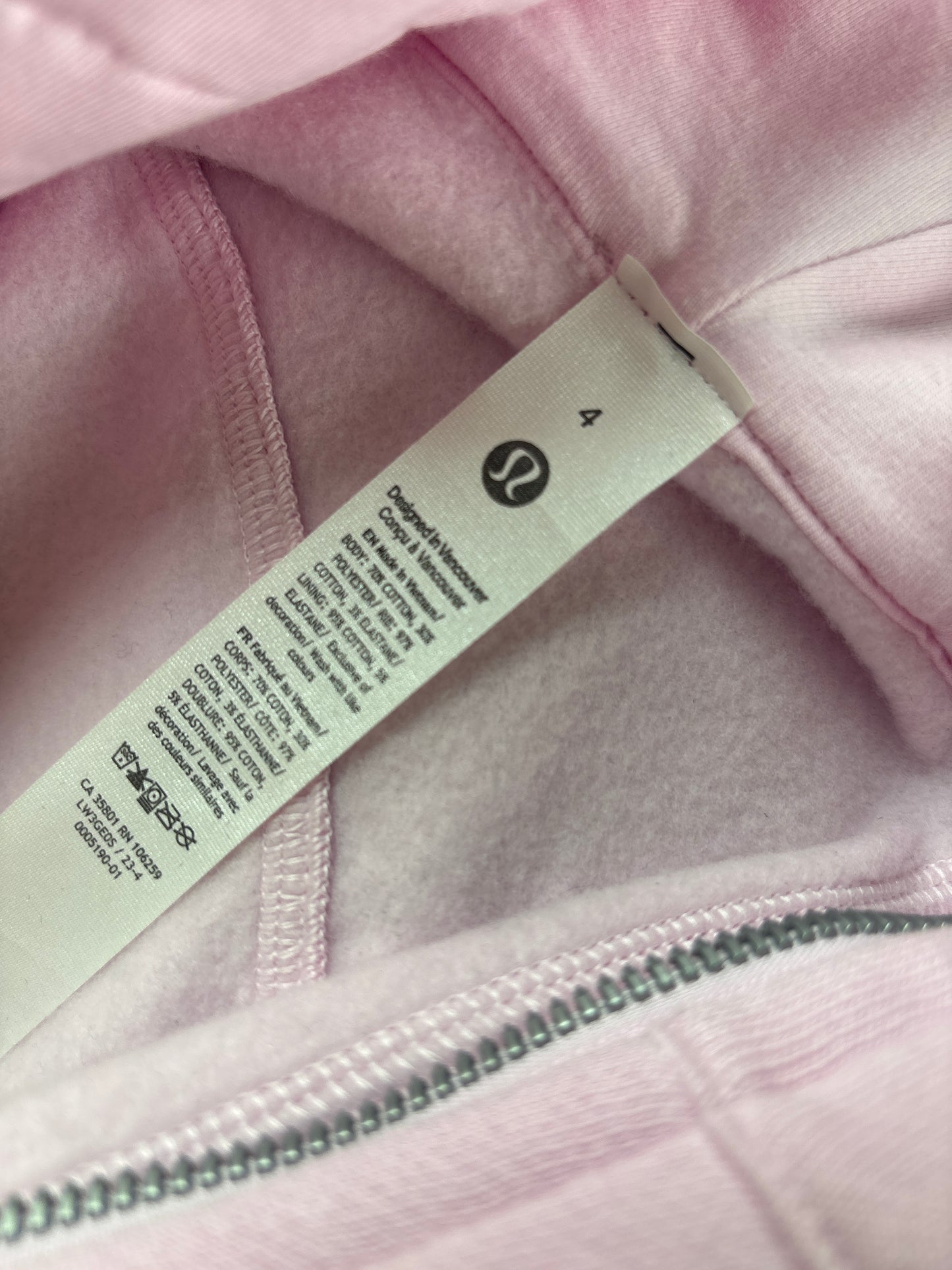 4 Lululemon Pink Scuba Hoodie