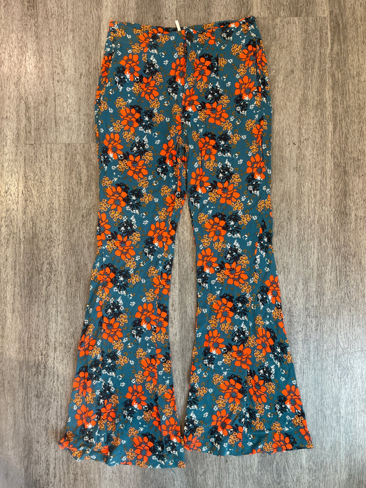 S Free People Can't Take My Eyes Off Of You Floral Flare Pants
