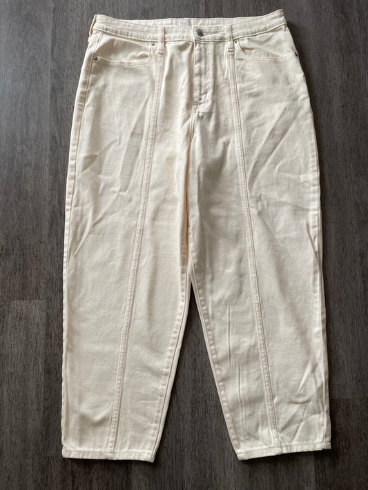 14 A New Day Cream High Rise Tapered Jean