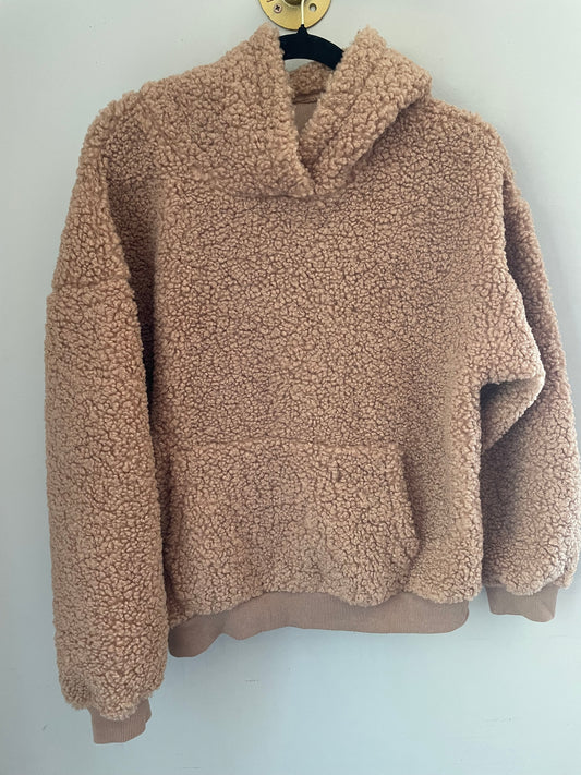 M Lush Camel Sherpa Hoodie