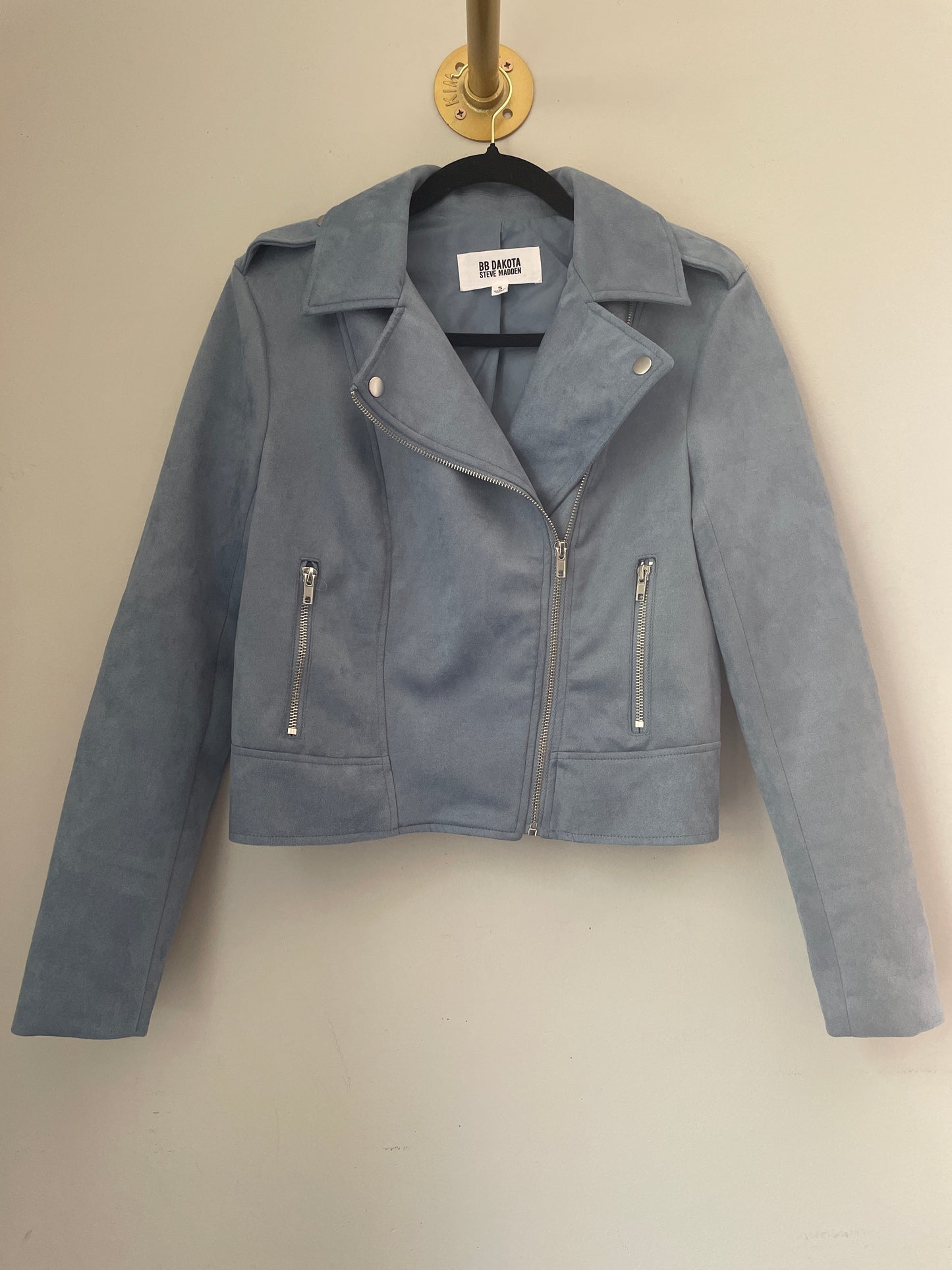 S BB Dakota by Steve Madden Faux Suede Moto Jacket