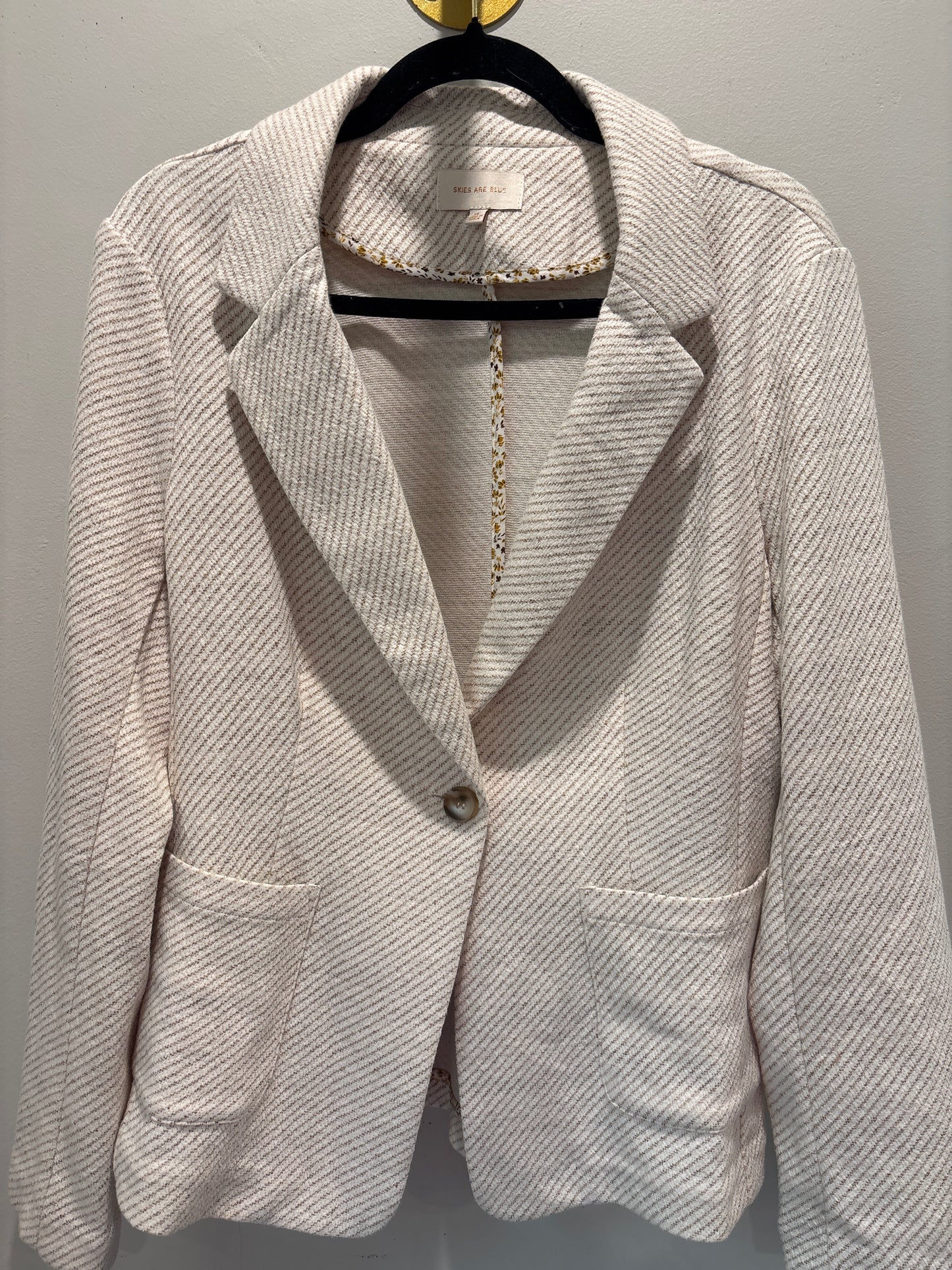 XL Skies are Blue Cream Blazer