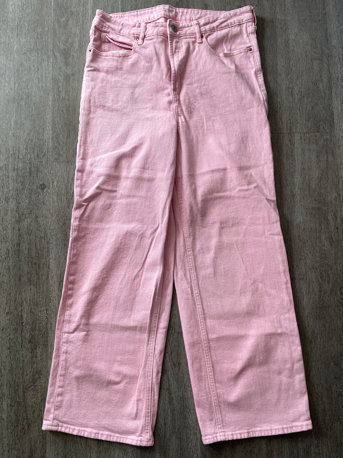 12 Old Navy Pink Sky High Wide Leg