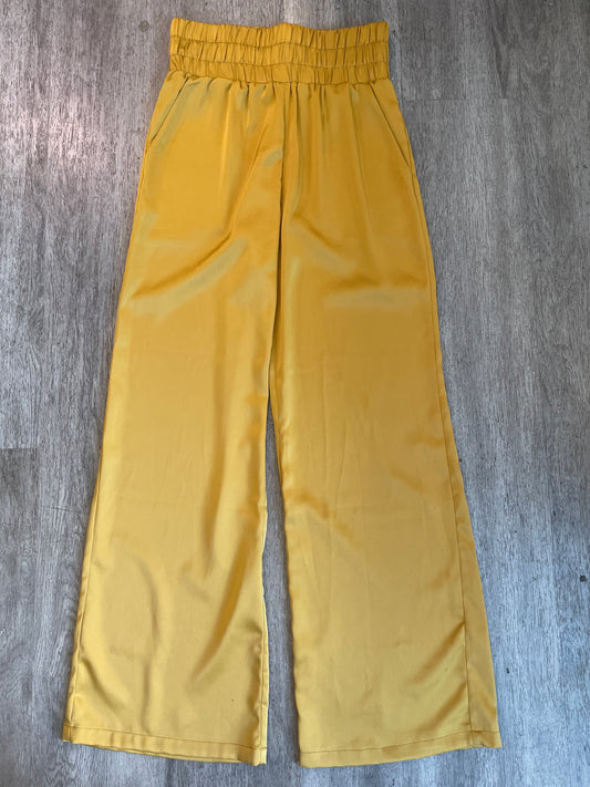 M Sincerely Jules Gold Satin Pant