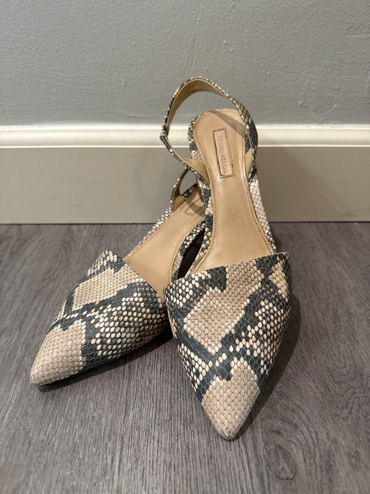 8 Antonio Melani Snake Skin Square Heels